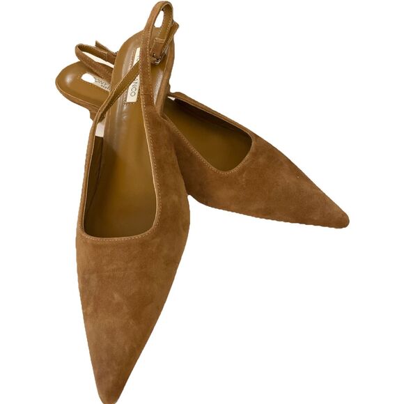 New Tony Bianco Crush Slingback Heels/Shoes in Wheat Suede,  Size 9 - Picture 6 of 7